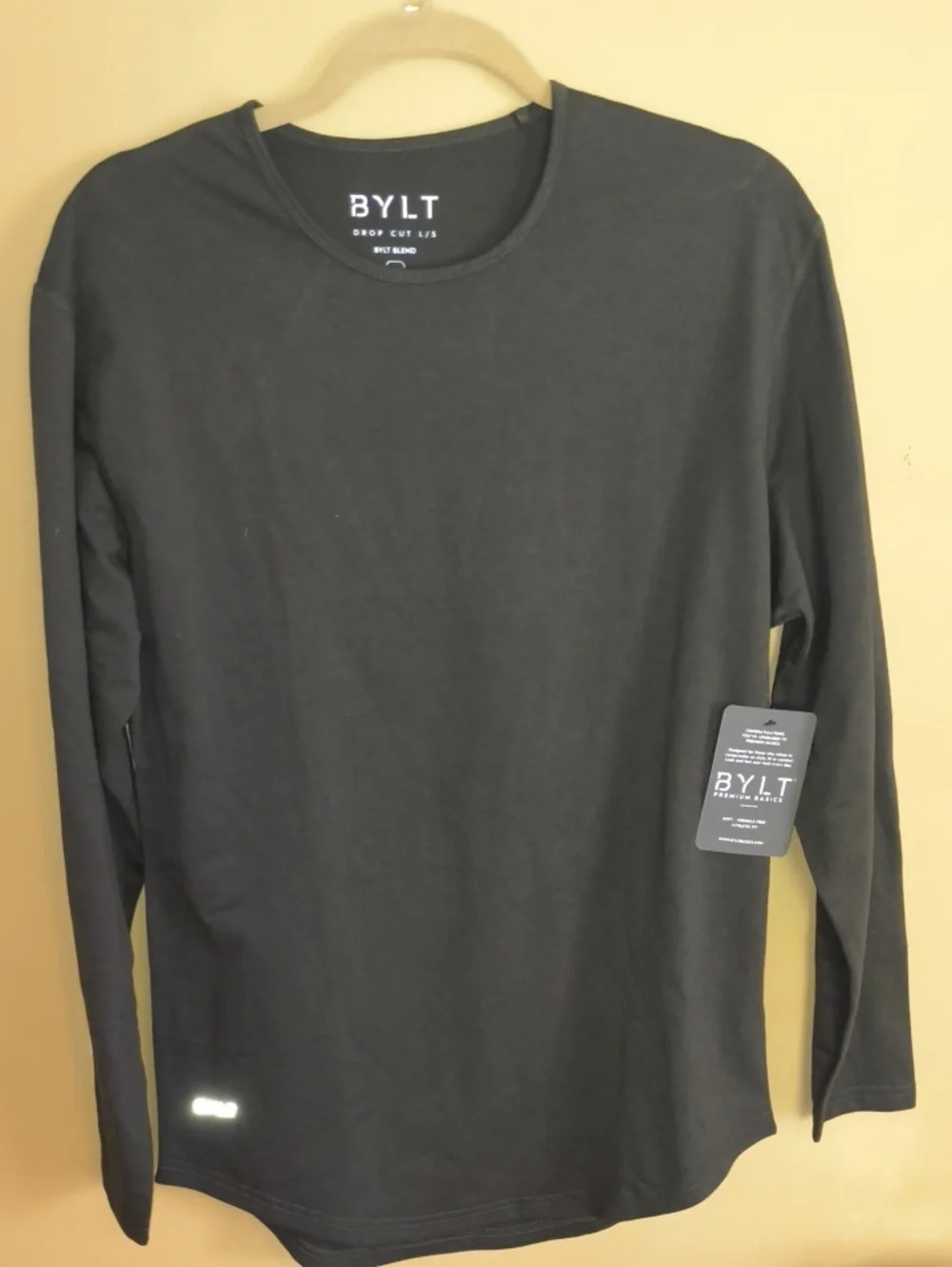 Men's Long Sleeve Crew Tee — Dark Green